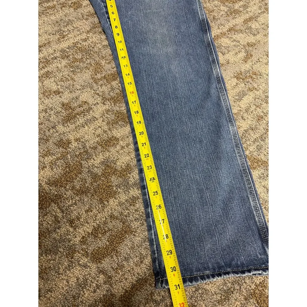 Dickies Jeans Mens 34x32 Blue Medium Wash Relaxed Fit Carpenter Workwear Classic - Picture 4 of 15